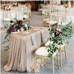 60" x 102" Pink Sequin Tablecloth