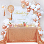 50" x 80" Pink Sequin Tablecloth