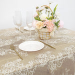 60" x 120" Ivory Lace Tablecloth